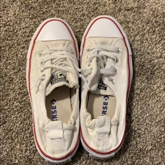 White converse shoe women size 8 - Picture 5 of 5